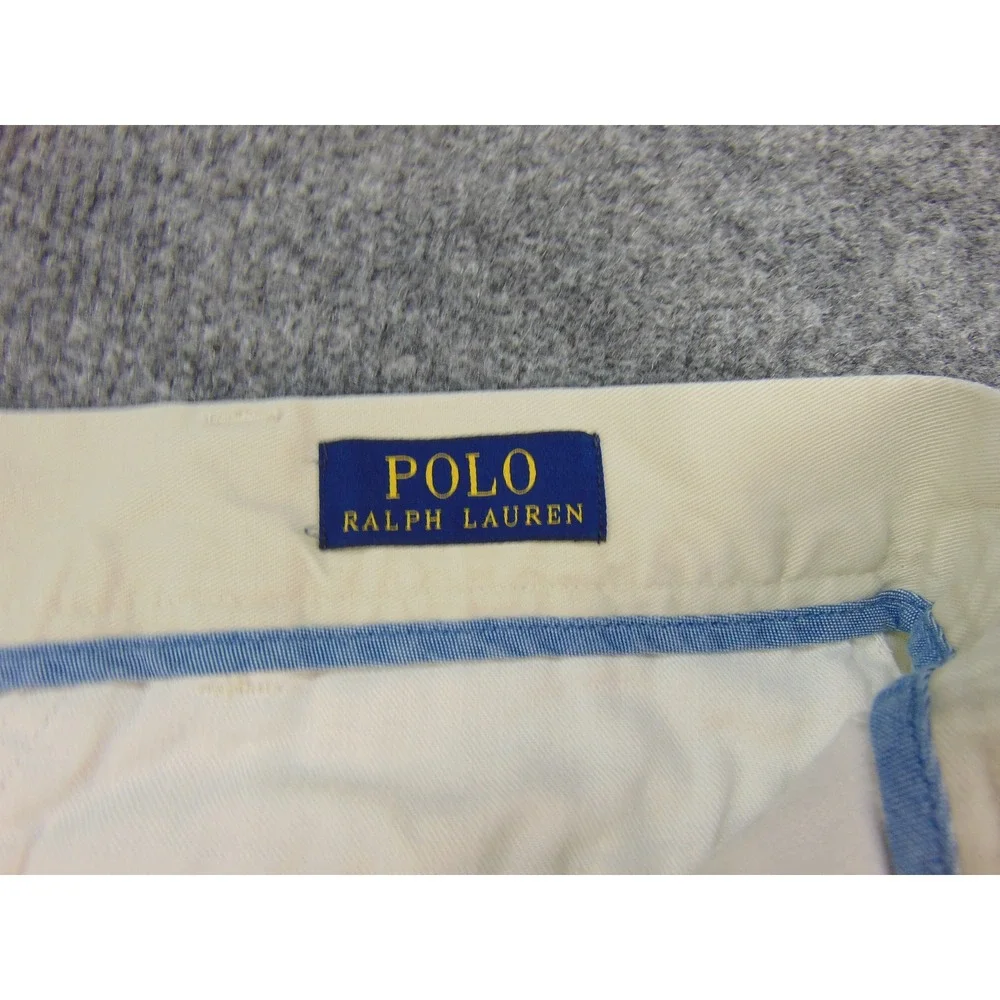 Polo Ralph Lauren Shorts Mens 42 Classic Fit 9 Beige Solid‎ Chino Prep Old Money
